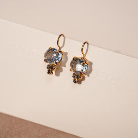 北京仓｜TATABORELLO-ALVA-锦葵 天蓝色 耳环［意大利设计师］