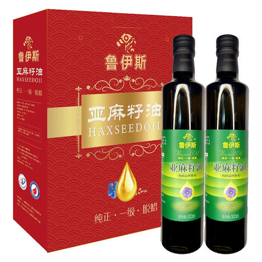 鲁伊斯亚麻籽油500ml*2 商品图0