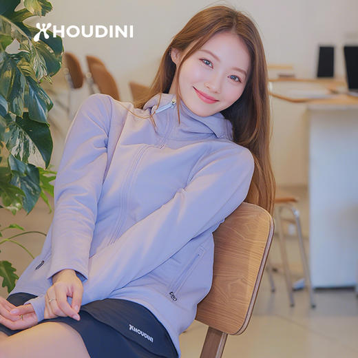 HOUDINI胡丁尼 首发·亚洲版高阶魔术大师25秋新女连帽抓绒衣外套 830018 商品图13