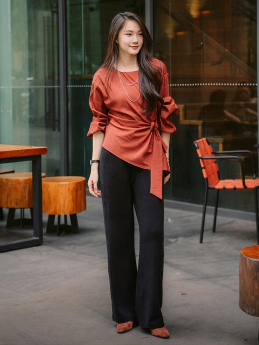 松紧腰休闲直筒裤FCF3PAT113 商品图5