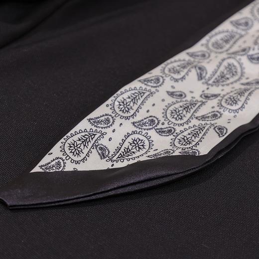 半身缘女裤 春季腰部链条丝巾弹力修身微喇休闲裤261102M10320047 商品图7