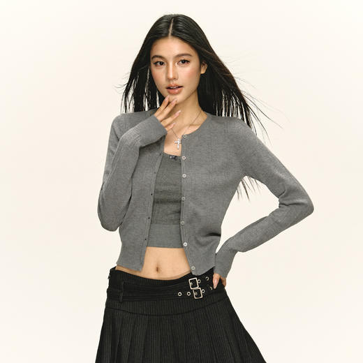 Ariseism 美式复古吊带背心+长袖上衣两件套套装女秋季新款两件套 商品图4