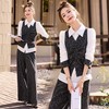2025新款秋装简约时尚气质淑女百搭衬衫领时尚休闲三件套SNX3086 商品缩略图1