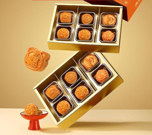 【月满中秋！盛世尊礼】金秋有味，一盒尽享团圆，徐福记月饼高端650g双层礼盒装中秋节送礼广式蛋黄莲蓉传统五仁味。rb 商品图3