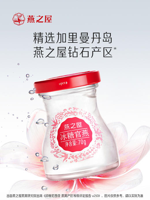 燕之屋冰糖官燕花漾礼盒70g*5瓶  即食燕窝礼盒【送礼推荐】 商品图3