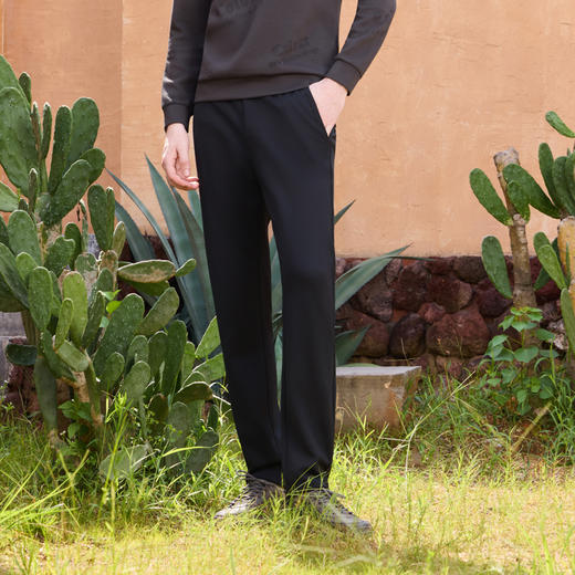 半身缘男裤 秋季简约时尚百搭舒适商务休闲裤253201M17730035 商品图0