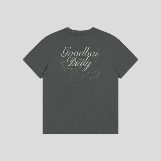 GOODBAI 做旧鸽子logo印花短袖T恤 商品图4