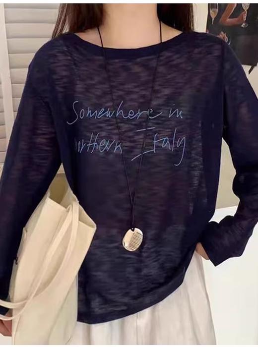 【门店同款】ENJOY秋季“城市与旷野”字母印花薄上衣 164843688 商品图2