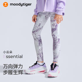 moodytiger外穿长裤瑜伽裤女紧身裤运动风弹力休闲裤53211409【天赋】