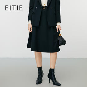 EITIE爱特爱秋季新款简约大方OL气质高腰伞裙a字半身裙7906614