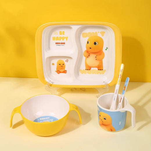 奶龙动漫周边儿童餐具水杯碗勺奶羹家用款 商品图1