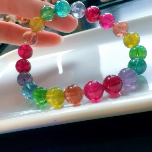 9mm单圈彩虹碧玺手串 商品图4