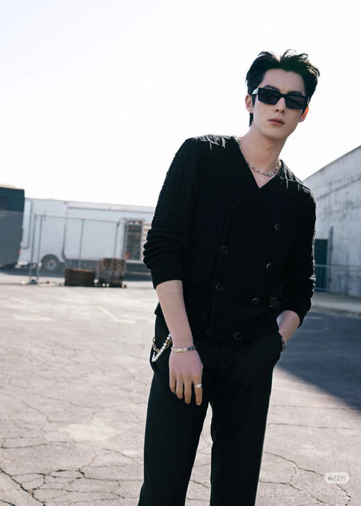 91-3 马户王鹤棣同款棉针织开衫 我上身L宽松廓形 商品图3