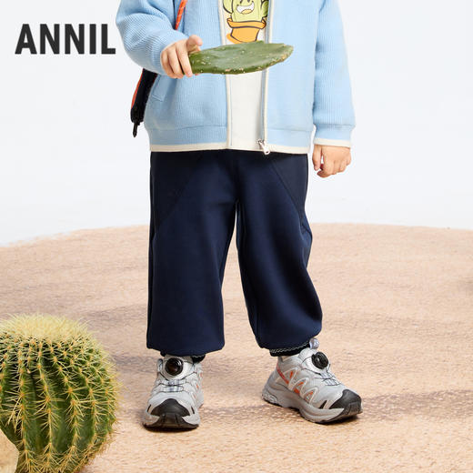 【实体店同款】男童全腰针织夹裤冬季新款安奈儿童装TB546587 商品图0