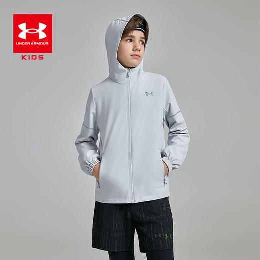 【正品直发】UnderArmour安德玛儿童25新款动感吸湿速干梭织外套253122205 商品图1