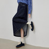 【09/03新品】熙世界天丝棉牛仔半身裙女2025秋季新款复古休闲a字裙伞状长裙子 商品缩略图2