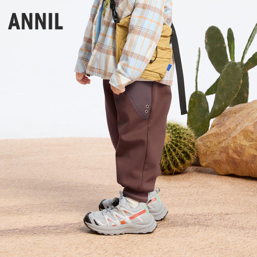 【实体店同款】男童全腰针织夹裤冬季新款安奈儿童装TB546587 商品图1