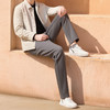 半身缘男裤 秋季简约舒适精梳棉面料休闲裤253201M10330067 商品缩略图3