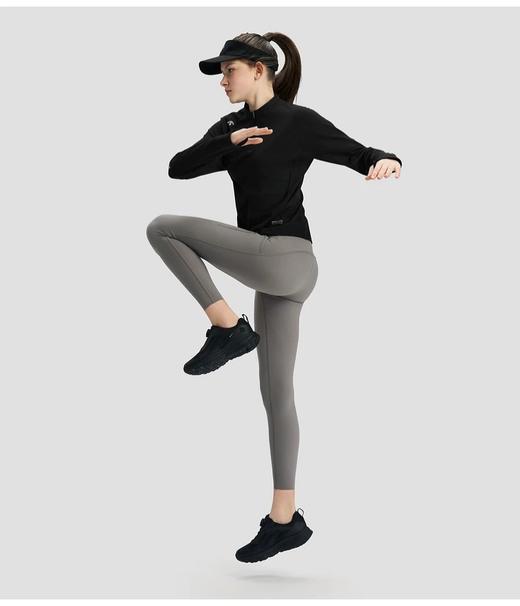 点此购买 迪桑特训练运动女士RunningF360半拉链长袖衫 bk 329142 商品图5