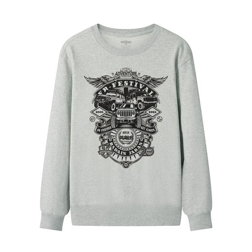 男士秋冬新款全棉圆领套头卫衣20周年英雄会团队服阿拉善队服B款 NMT-2236 商品图6