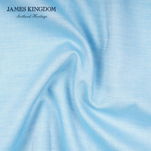 【棉莱赛尔天丝短袖衬衫】占姆士男士短袖衬衫纯色商务亲肤短衬 商品图5