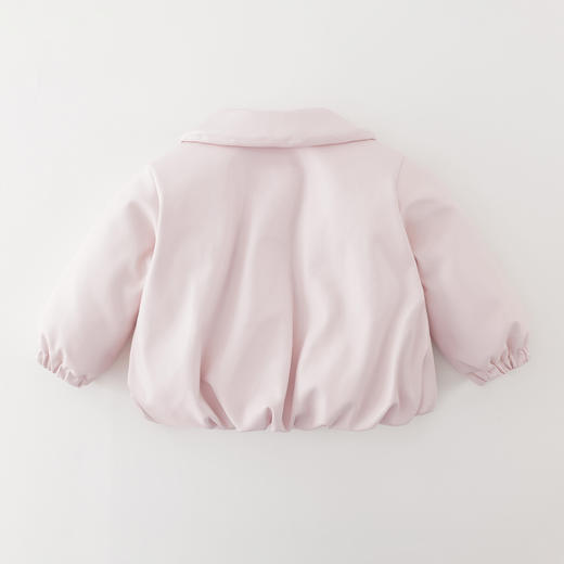 马克珍妮女童甜酷花苞夹棉皮衣外套2025年秋冬新款551839 商品图2