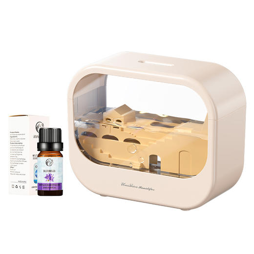 2025新款水滴香薰机七彩色加湿器家用大雾量桌面静音精油扩香机 商品图4