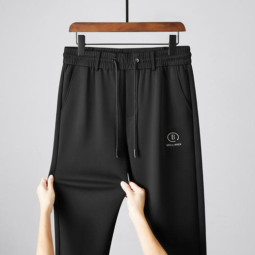 【超大码】【DX】大依优型大码男装运动休闲裤直筒新款轻商务百搭松紧腰加肥加大棉质长裤可穿310斤 商品图1