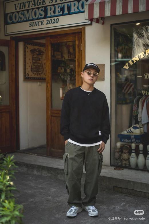 UND 五道杠25AW秋季新款 华夫格套头薄卫衣 WY902 商品图4