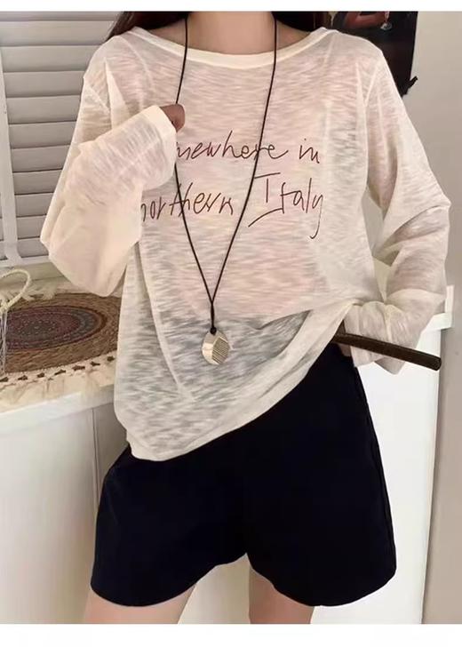 【门店同款】ENJOY秋季“城市与旷野”字母印花薄上衣 164843688 商品图1