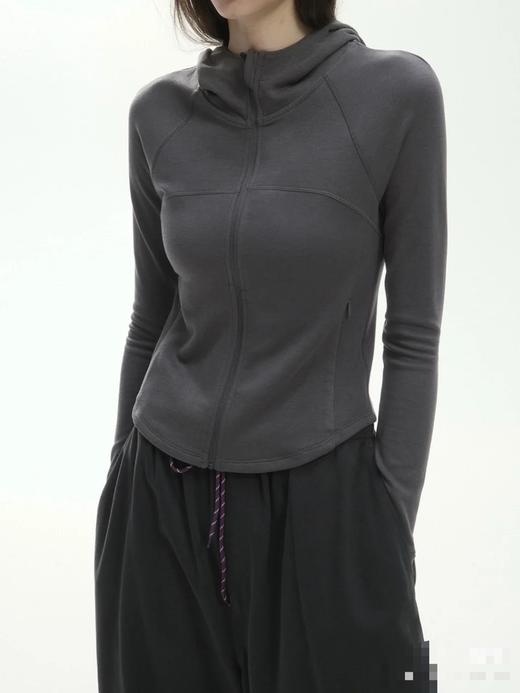 严选 | LULU同款拼接小立领拉链帽衫【青岛即墨自有工厂】 商品图0