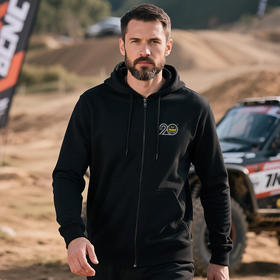 二十周年阿拉善英雄会纪念款带帽拉链卫衣A款300克毛圈100%棉队服 NMT-2237