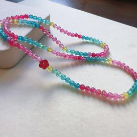 4.7mm多圈彩虹碧玺手串项链两用