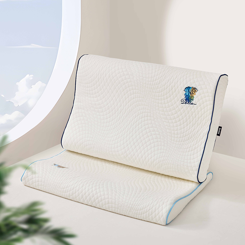 多喜爱 安豫天然乳胶枕（中枕/低枕）【进口原液乳胶】【针织面料】【人体工学】两款高度可选 柔弹支撑