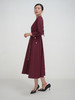 SZ3S56_魏紫色_连衣裙_秋季_V领金属拉链门襟腰带收腰七分袖_高级女装_BERNIEELEN 伯妮斯茵 商品缩略图11