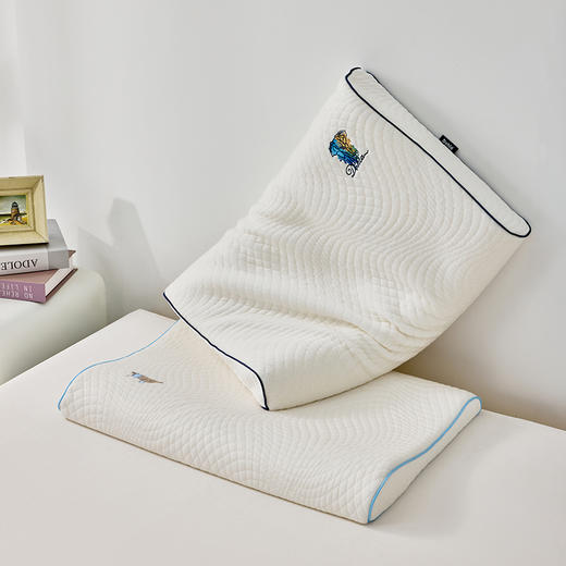 多喜爱 安豫天然乳胶枕（中枕/低枕）【进口原液乳胶】【针织面料】【人体工学】两款高度可选 柔弹支撑 商品图1