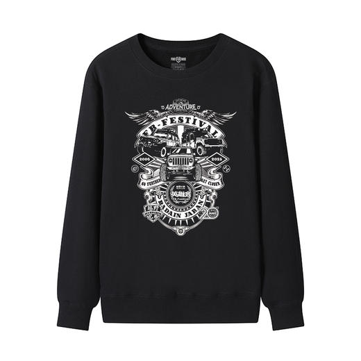 男士秋冬新款全棉圆领套头卫衣20周年英雄会团队服阿拉善队服B款 NMT-2236 商品图2