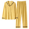 秋季纯棉睡衣女士开衫长袖长裤套装秋天简约休闲青年户外家居服   JL-LGA2739 商品缩略图4