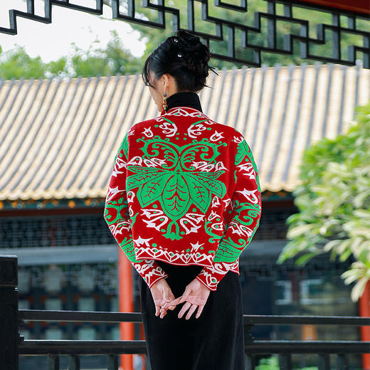 雅致旖旎针织短外套| 现货加急发 | 花纹大气有韵味 商品图6