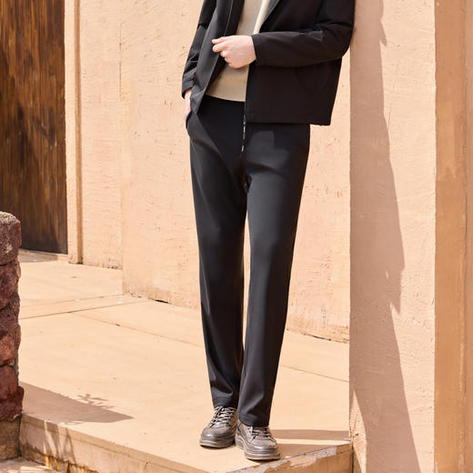 半身缘男裤 秋季亲肤柔软舒适自然休闲裤253101M10330033 商品图4