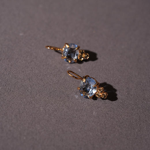 北京仓｜TATABORELLO-ALVA-锦葵 天蓝色 耳环［意大利设计师］ 商品图1