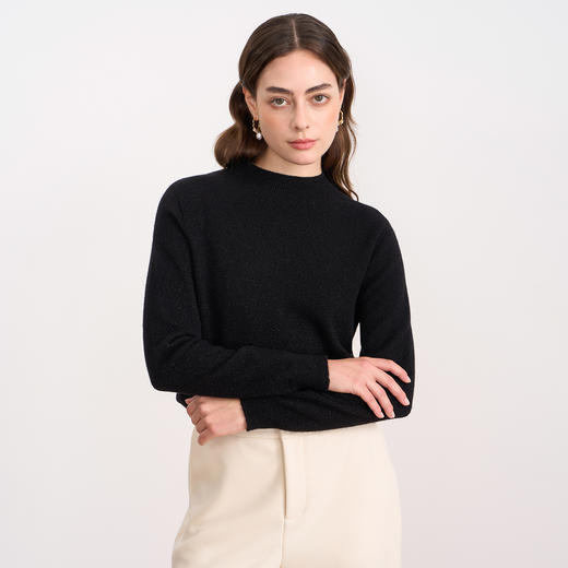 EITIE爱特爱打底显瘦修身立领纯色针织衫秋新款7901612 商品图8