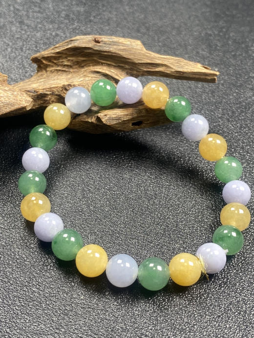 【FC0171】翡翠多彩手串 水润光泽 色彩丰富 上手美观 商品图0