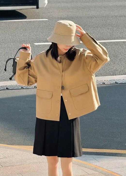 【高品质私服】【IC全棉双面布外套】柔软舒适，正反异色，设计新颖，整体显得更加简洁大方G1232-CC【无标出货 介意慎拍】 商品图1