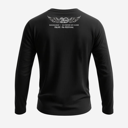 秋冬新品20周年巴丹吉林英雄会纪念长袖T恤衫全棉户外休闲衣服 NMT-2232 商品图3