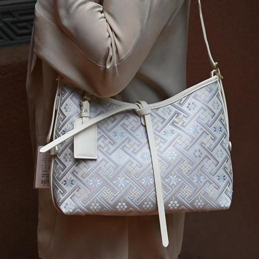 【广西非遗】万吉纹壮锦包托特包女手提包民族风通勤包 商品图1