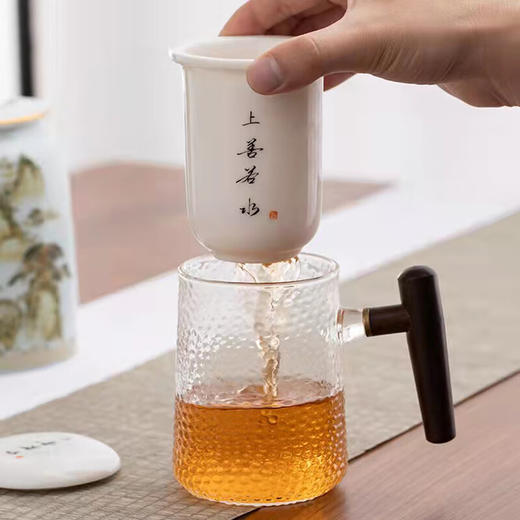 素言茶坊 山境茶道明前头采龙井200克羊脂玉瓷快客杯*1个.WN 商品图8