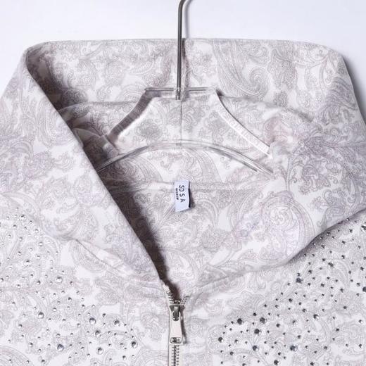 WT211SDSA男士秋冬新款痞帅男装潮流印花烫钻拉链开衫连帽卫衣百搭宽松 商品图2