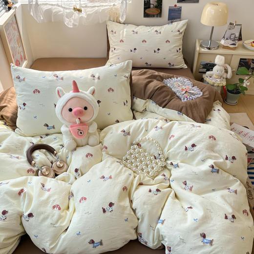 热卖！高颜值四件套！CKKHOUSE母婴A类水洗棉四件套 手感细腻 舒适透气 多款可选 商品图6