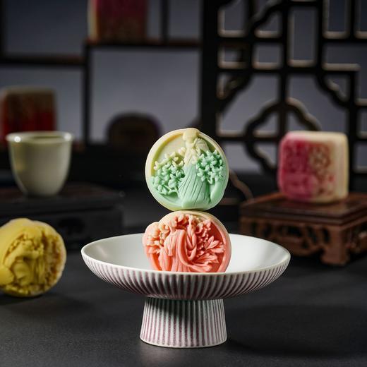 【高端礼盒！炫彩流心月饼礼盒】中秋中式糕点流心月饼散装老式蛋黄五仁大月饼礼盒。rb 商品图2